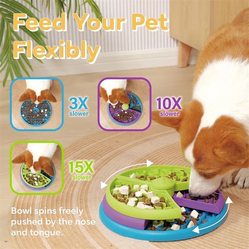 Puzzle Slow Food Bowl to Stop Fast, Messy Eating